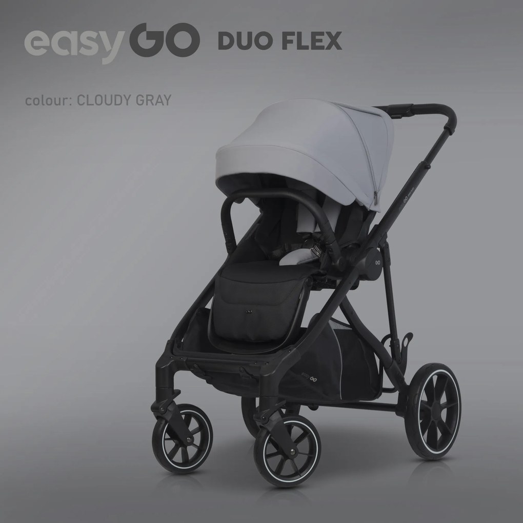 Športová časť do kočíka EasyGo Duoflex Cloudy Gray