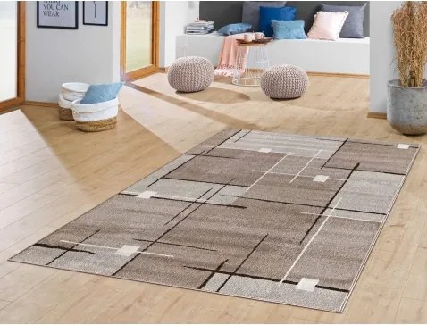 Koberec Mira 80x150 cm, béžová/hnedá%