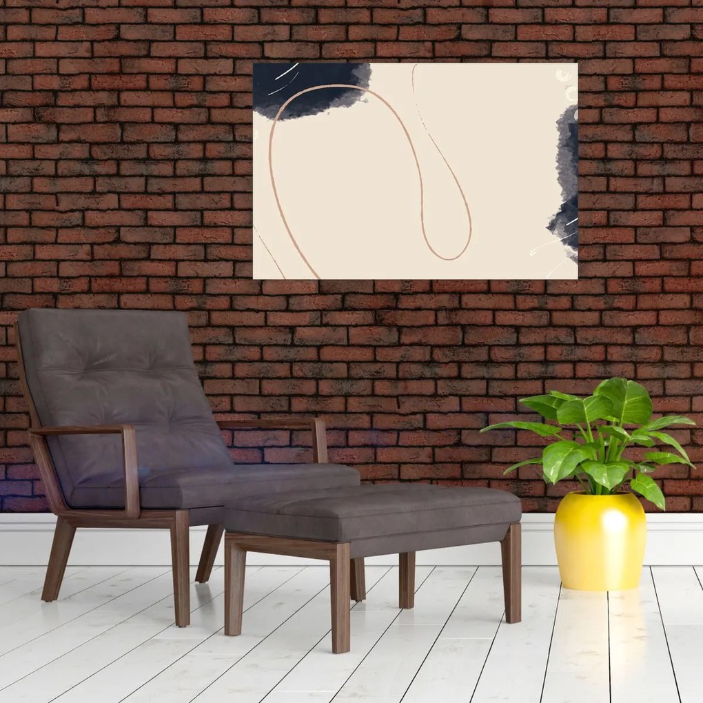 Obraz - Béžová abstrakcia (90x60 cm)