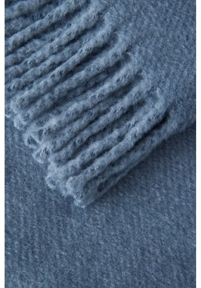 Modrosivá deka s podielom bavlny Euromant Basics, 140 x 180 cm