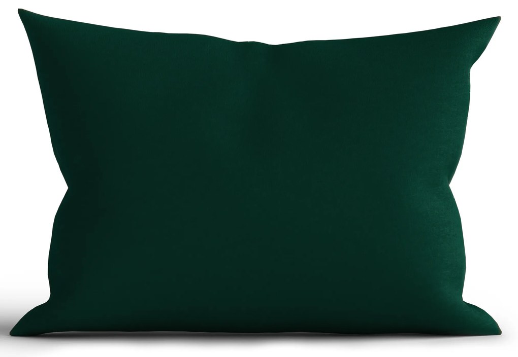 Bavlnená obliečka na vankúš Renforcé 50 × 70 cm - Jasmine tmavozelená