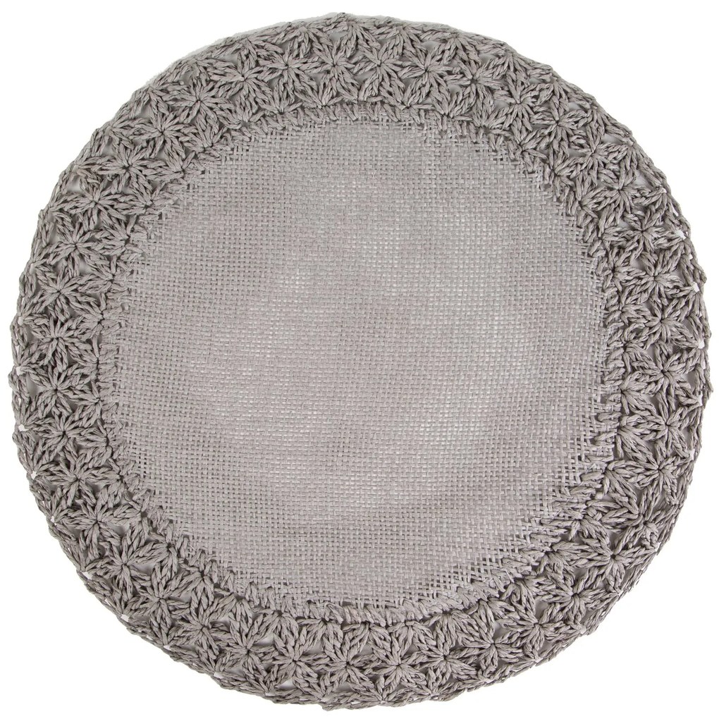 SADA 6KS PRESTIERANIE NA STÔL BOHO 11 (FI) 38 CM SIVÁ