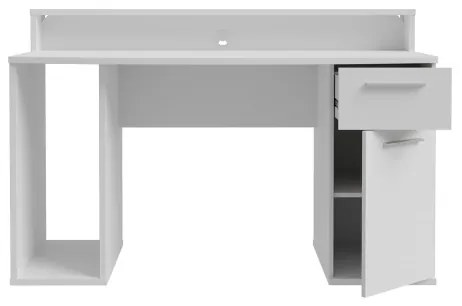 Písací stôl s podsvietením IVAR biely