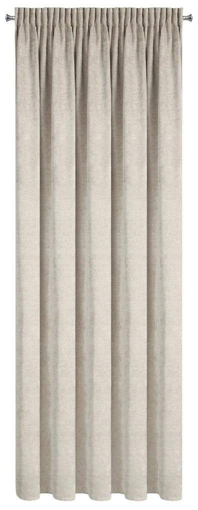 EUROFIRANY ZATEMŇOVACÍ ZÁVES NA PÁSKE NESKA 140X270 CM SVETLOBÉŽOVÁ