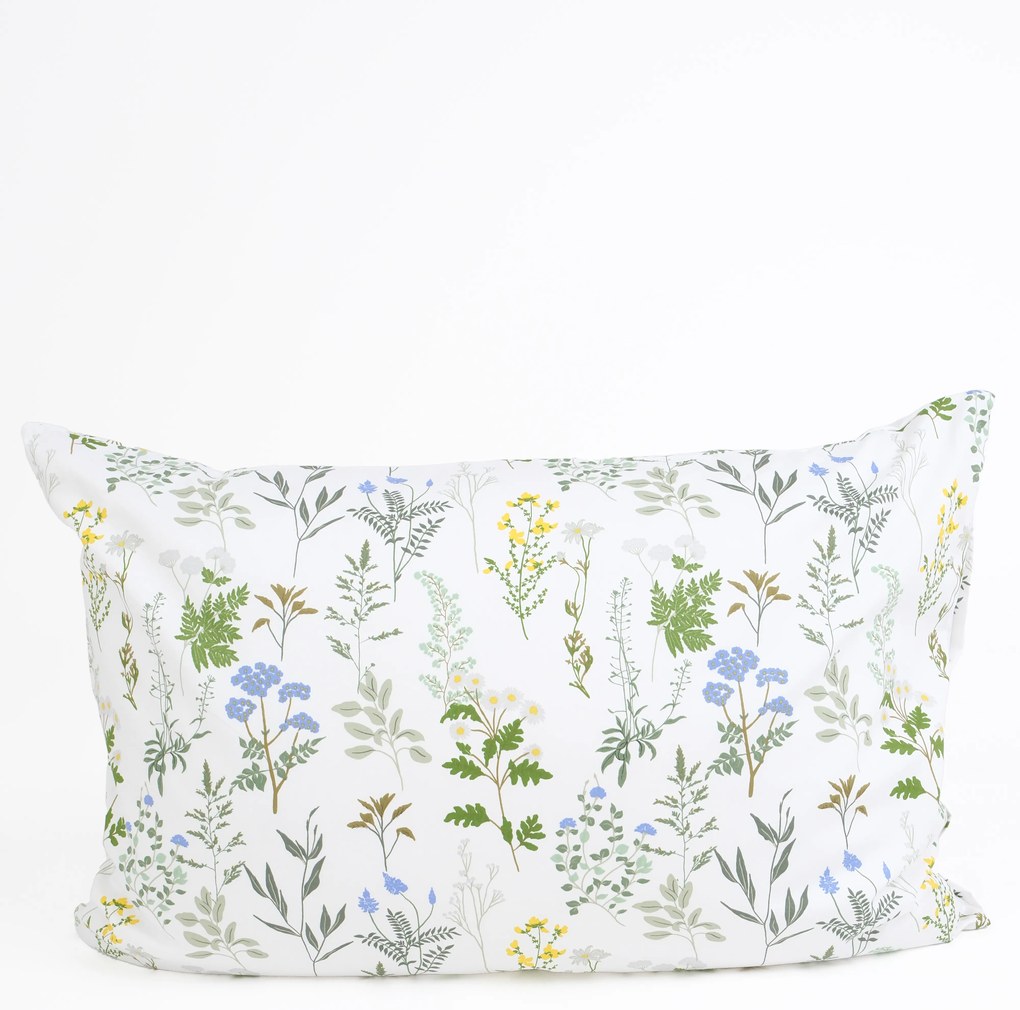 Saténová obliečka na vankúš 40 x 60 cm - Bianca biela