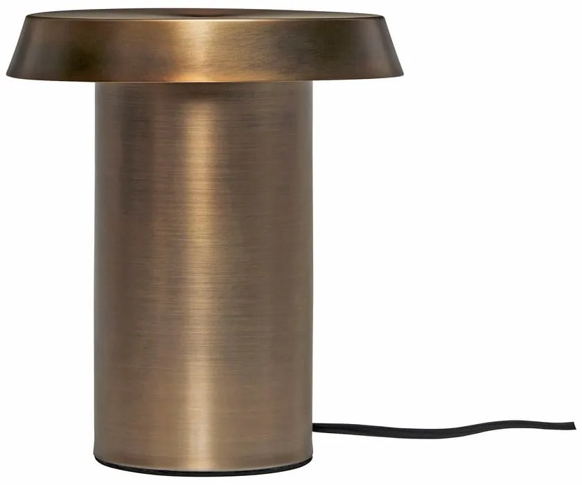Hnedá kovová stolná lampa Keen - Hübsch