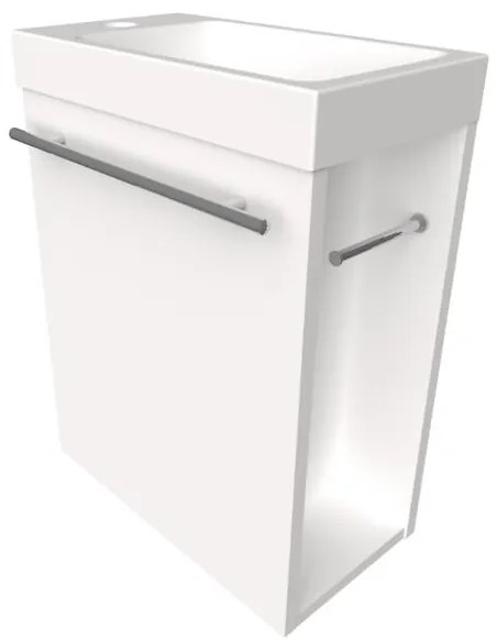 Kúpeľňová zostava WC MARI 40CM 1D BIELA