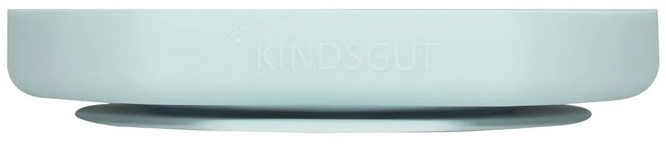 Svetlomodrý silikónový detský tanier 19x20,5 cm – Kindsgut