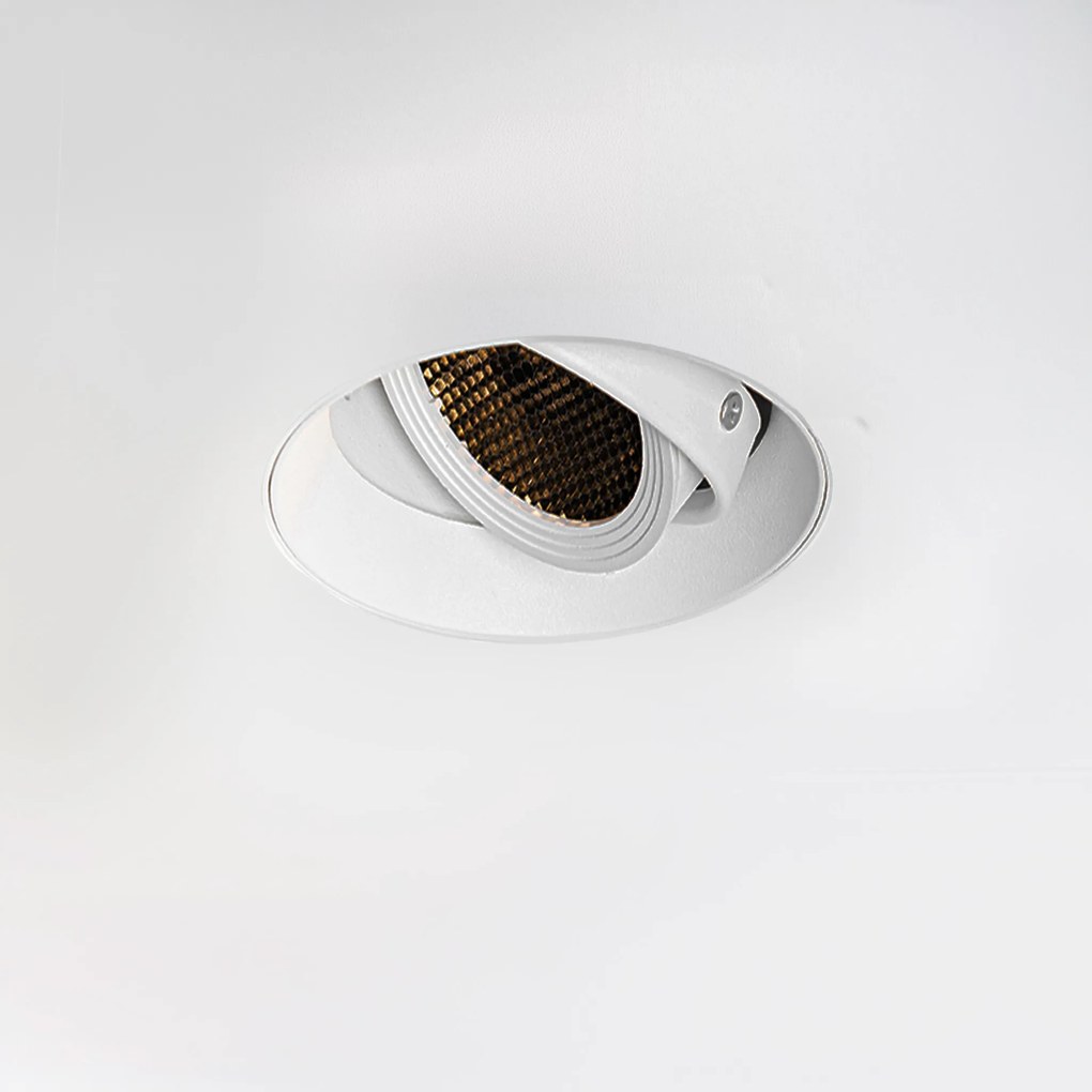 Moderné zapustené bodové svetlo biele GU10 AR70 okrúhle bez rámu - Oneon Honey