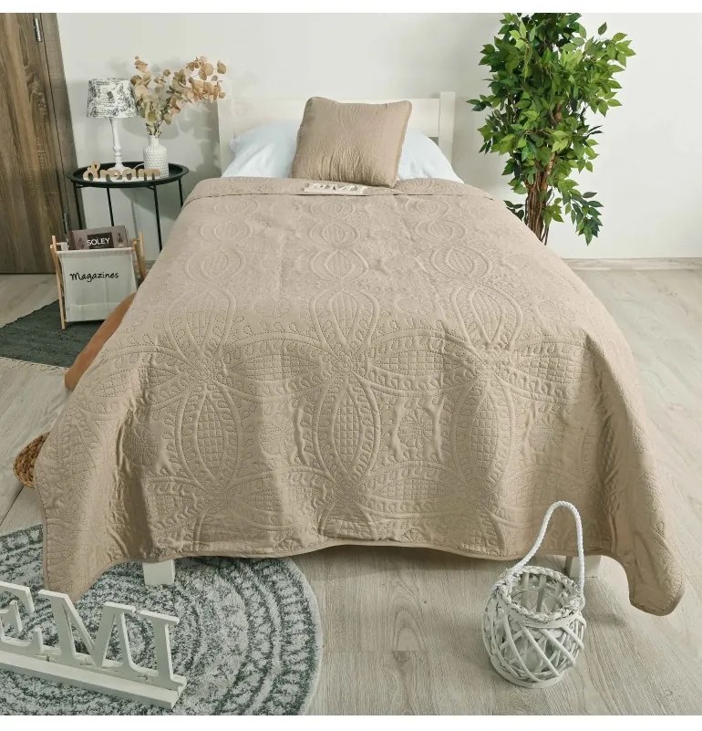 Prehoz na posteľ Lace EMI, 150x210 cm + 1x obliečka 40x40 cm