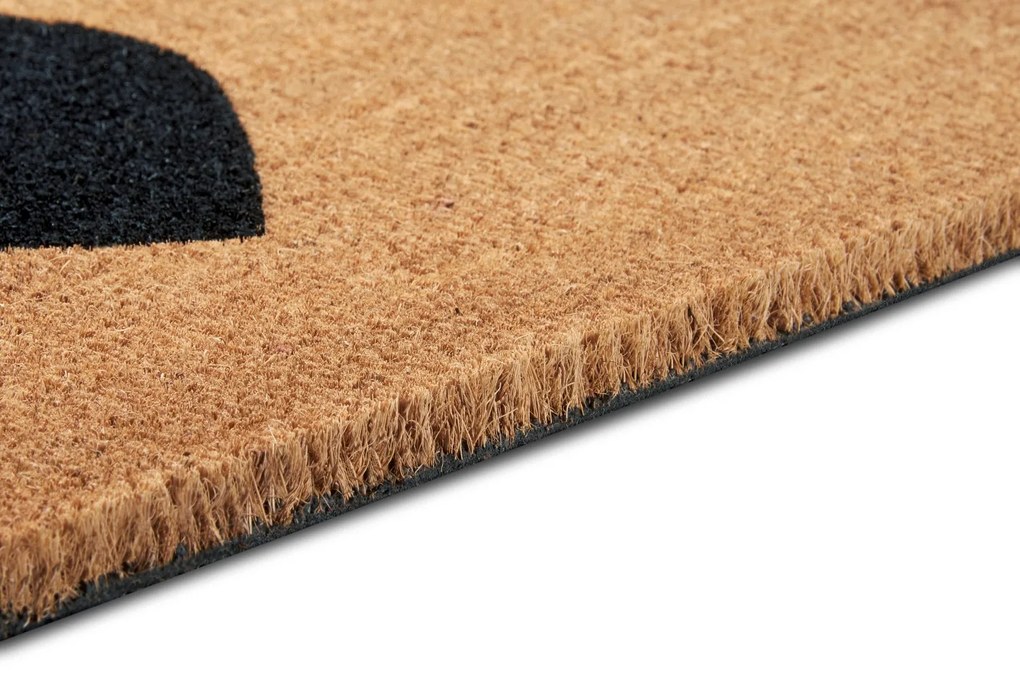 Hanse Home, Rohožka srdce kokos 105672 – na von aj na doma, 45x75, hnedá, chodba / predsieň