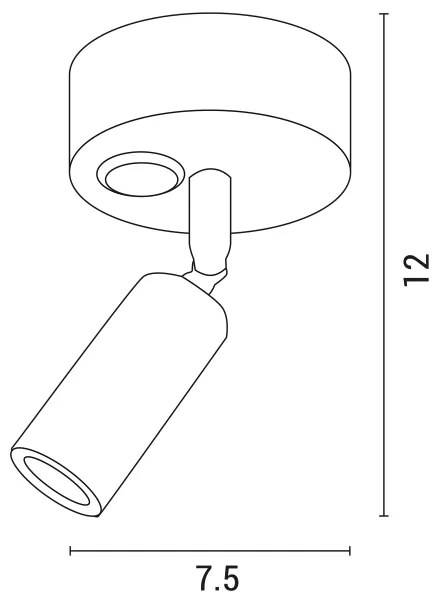 LED Nástenné bodové svietidlo ARISTON LED/3W/230V 3000K biela