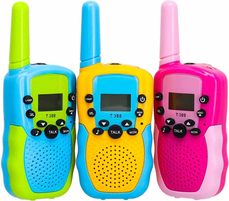 KIK Detské vysielačky Walkie Talkie, sada 3 ks