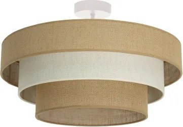 Prisadený luster WENTA 1xE27/60W/230V pr. 50 cm juta/krémová