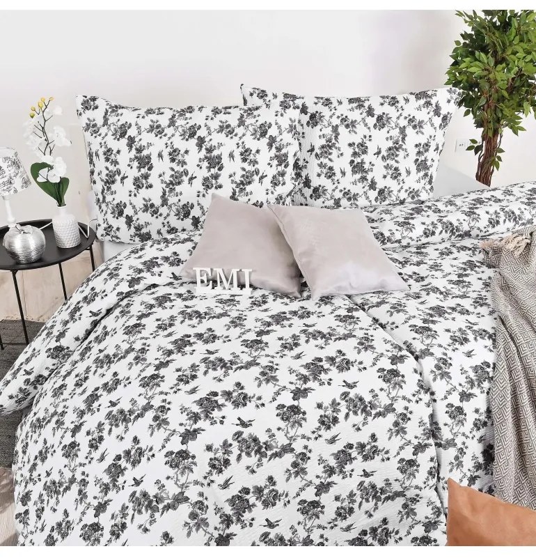 Obliečky krepové Klarissa EMI, Štandardný set jednolôžko obsahuje 1x 140x200 + 1x 70x90