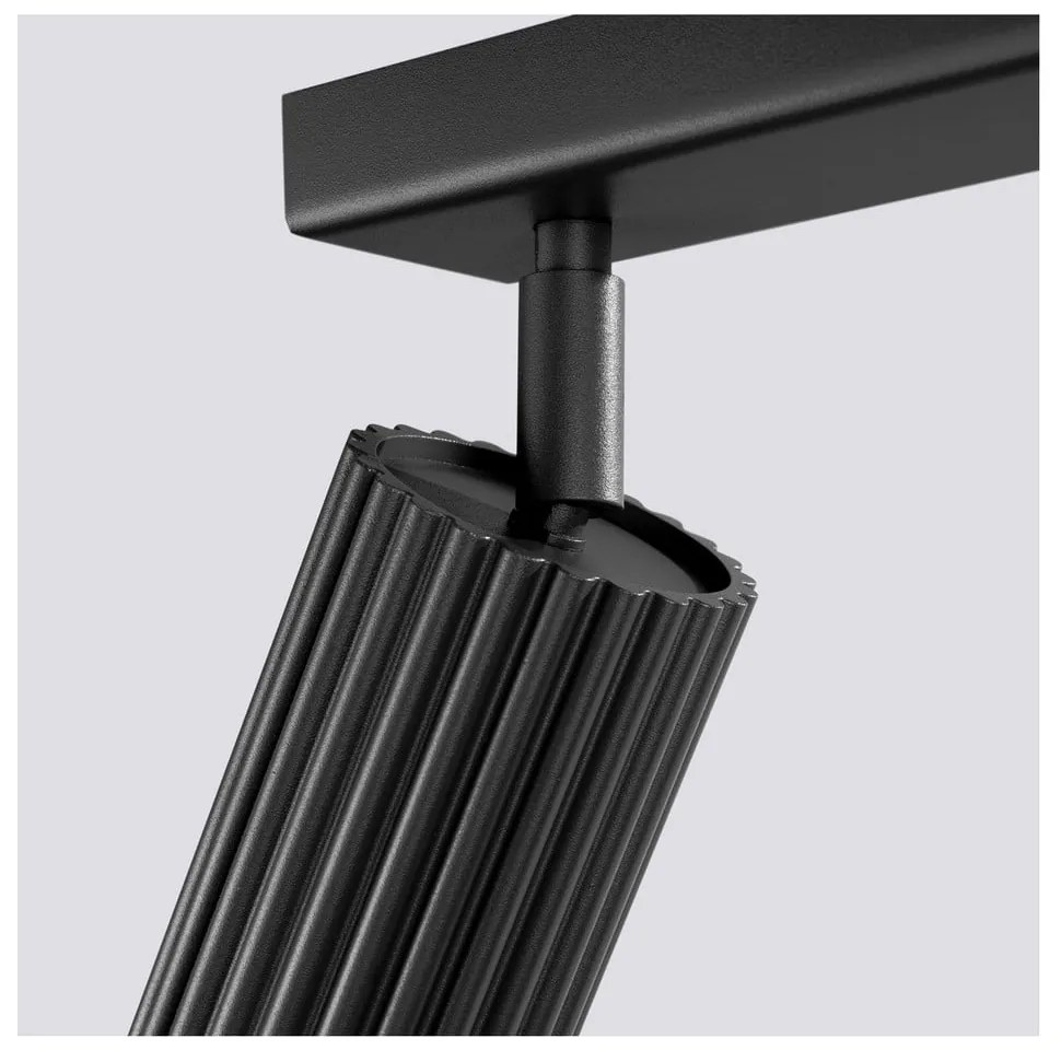 Čierne bodové svietidlo 6,5x45 cm Gleam – Sollux