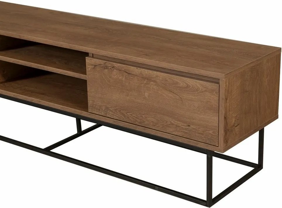 Rodez TV stolík Walnut and Black II, L