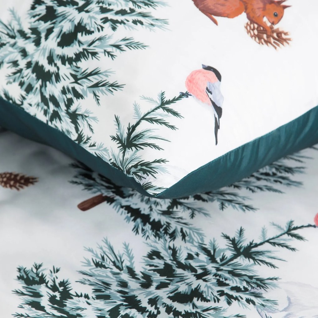 VIANOČNÉ OBLIEČKY Z MIKROVLÁKNA ROLAND 200X220 CM, 2 KS 70X80 CM VZOROVANÉ