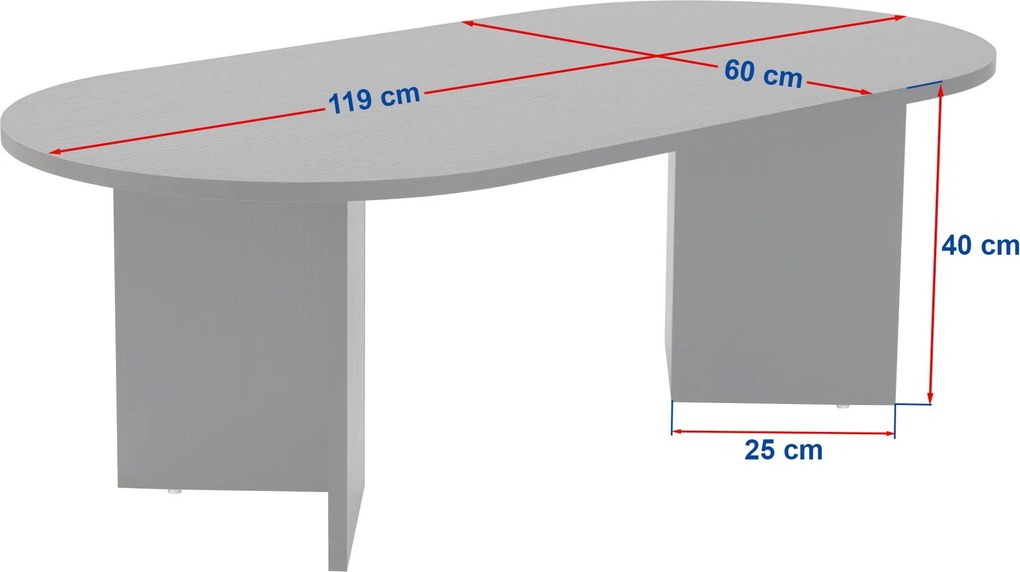 Konferenčný stolík SAVERO, borovica Atlantic