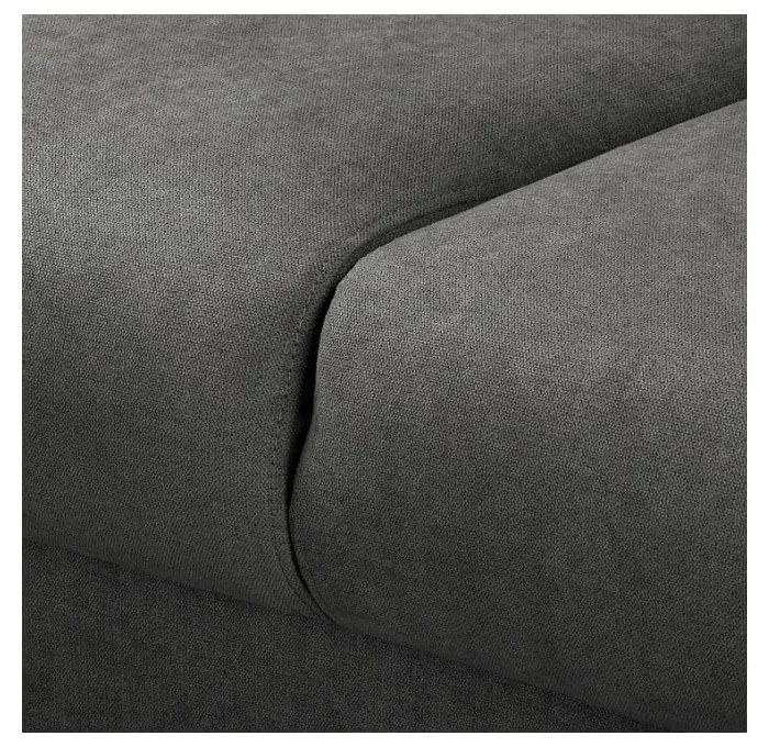 Tmavosivá rohová pohovka (pravý roh) Beata - Ropez