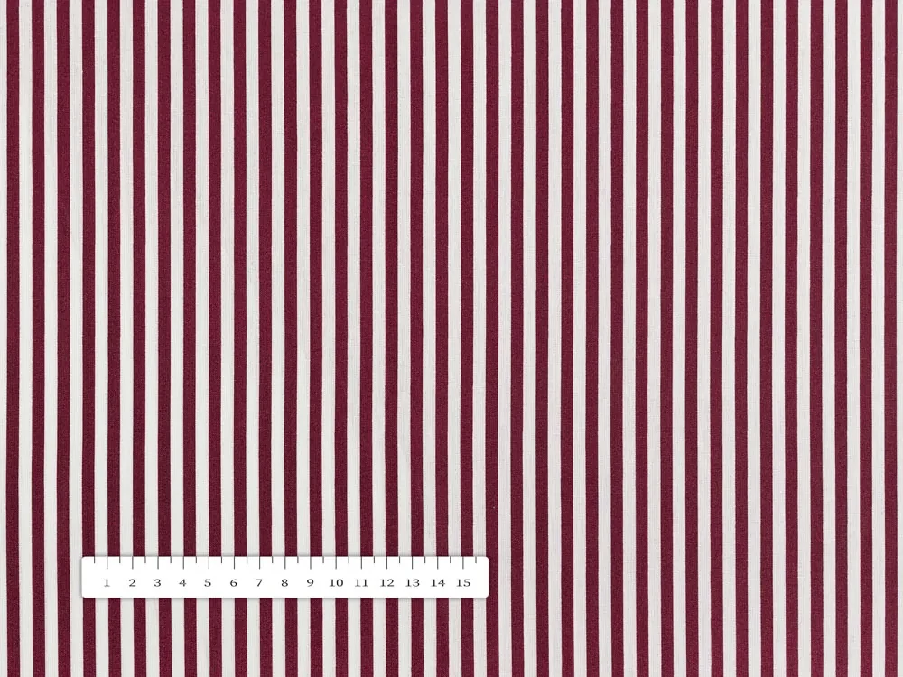 Biante Bavlnená obliečka na vankúš s lemom Sandra SA-363 Tmavo červeno-biele pásiky 50 x 50 cm