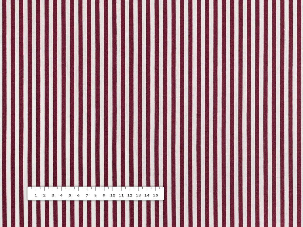 Biante Bavlnená obliečka na vankúš Sandra SA-363 Tmavo červeno-biele pásiky 50 x 70 cm