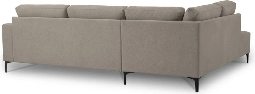 Svetlohnedá ženilková rohová pohovka (ľavý roh/do L) Fabian – Scandic