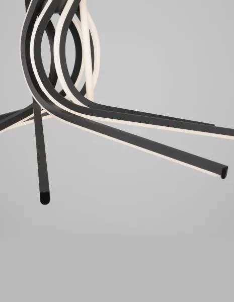 LED luster Narvi 80 čierne