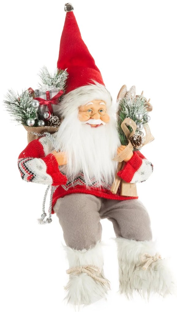 VIANOČNÁ FIGÚRKA SANTA 40 CM ČERVENÁ