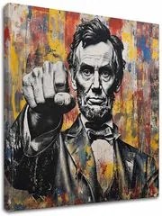 Obraz Abraham Lincoln - Sila histórie | 100% originál domaľovaný akrylom