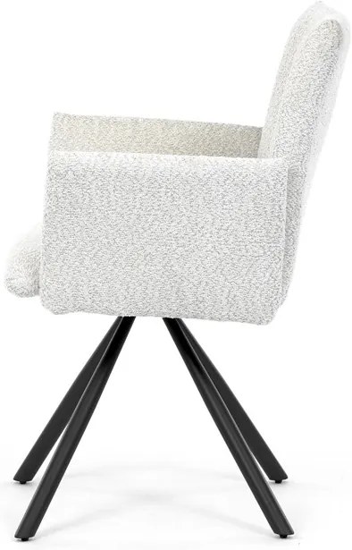 Autronic BONTEC Jedálenská stolička, krémová, látka bouclé, DCH-W1117 CRM2 Farba: Hnedá