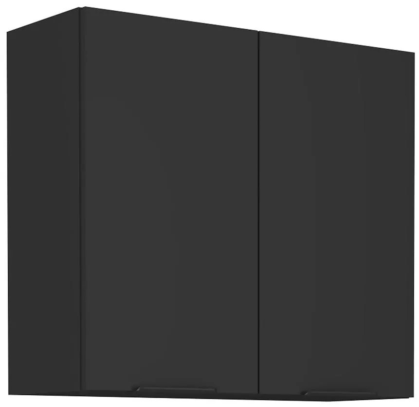 Kuchynská skrinka Siena čierna mat 80g-72 2f