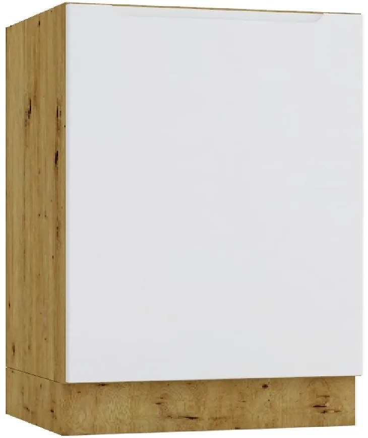 Kuchynská skrinka Isabel D60 PC P/L sivá/artisan