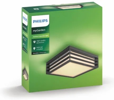 Philips 17350/93/PN - Vonkajšie svietidlo MYGARDEN MOONSHINE 2xE27/14W IP44