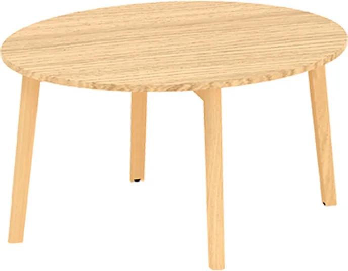 Konferenčný stôl ROOT, priemer 900 x 477 mm, dub