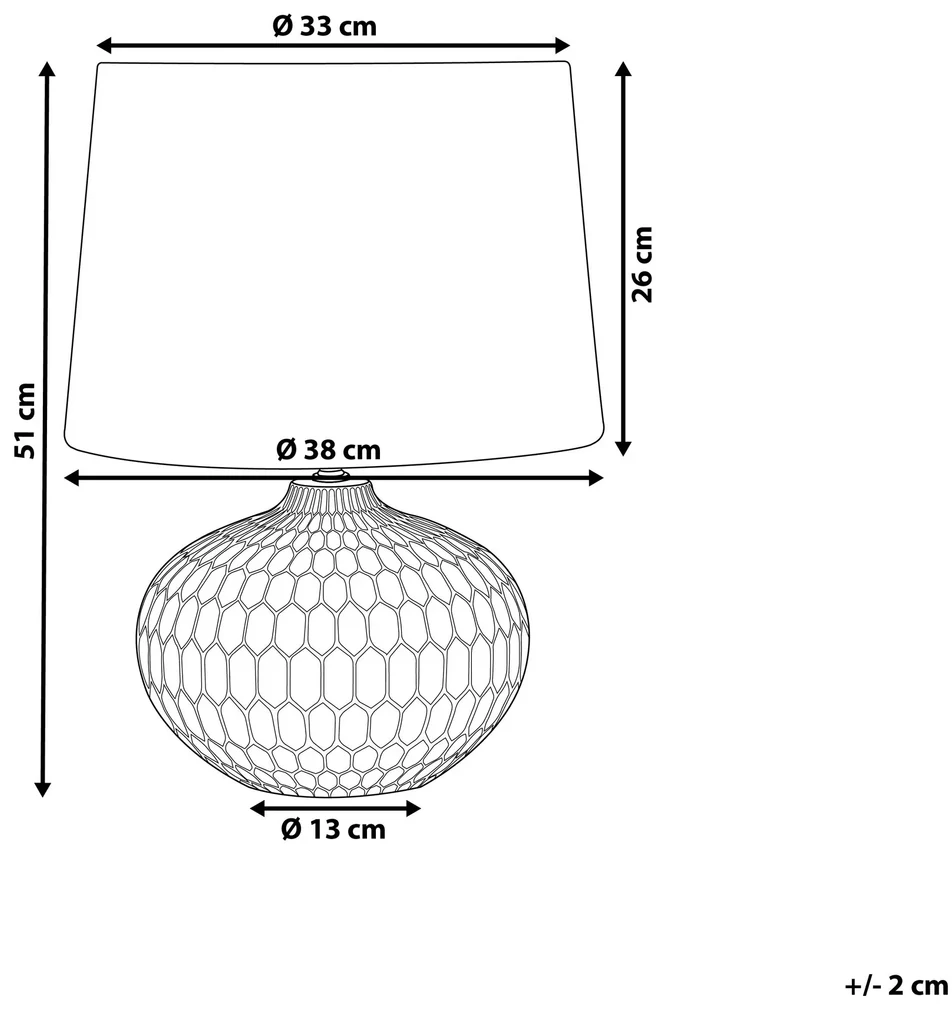 Zlatá stolná lampa PIRITA Beliani