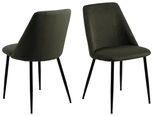 Jídelní židle Ines olivově zelená