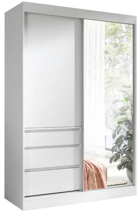 Skriňa Haiti 140 Biely/Biely