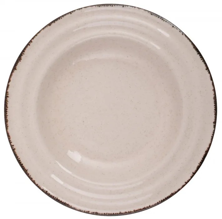 Porcelánová sada 24 kusů talířů Cinnamon I. béžová