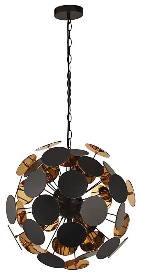 Searchlight 3074-4BG - Závesné svietidlo DISCUS na lanku 4xE14/60W/230V