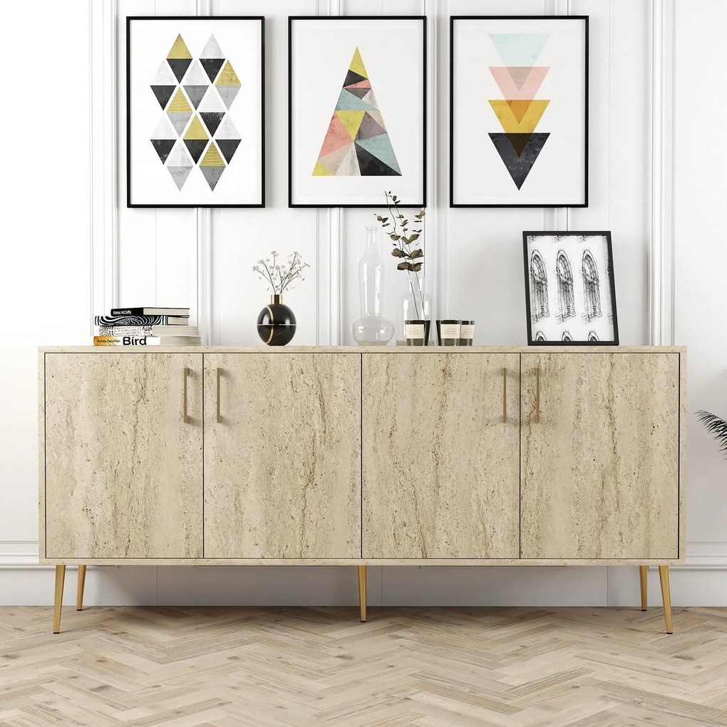 Konzolový stolík Kiev - Travertine