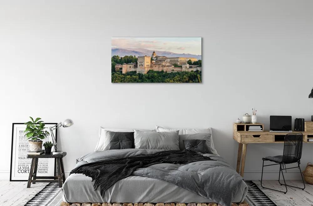 Obraz na plátne Španielsko Castle horský les 100x50 cm