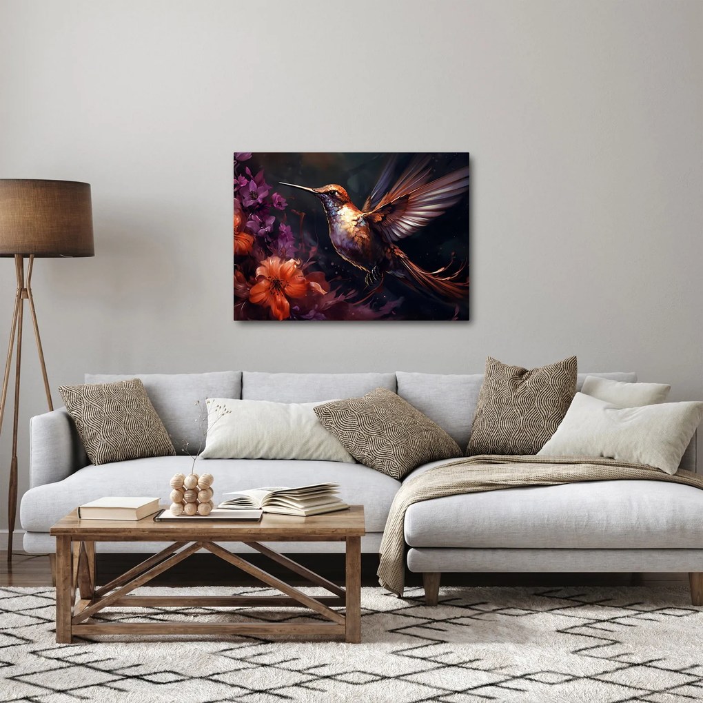 Obraz - Kolibrík (70x50 cm)
