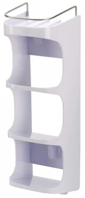 Biela samodržiaca plastová kúpeľňová polička Capsule - Joseph Joseph