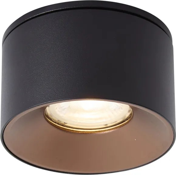 Moderné zapustené bodové svietidlo čierne GU10 50mm - Echo