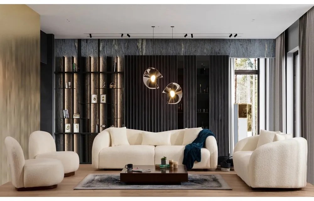 Krémová pohovka 236 cm Venedik – Artie