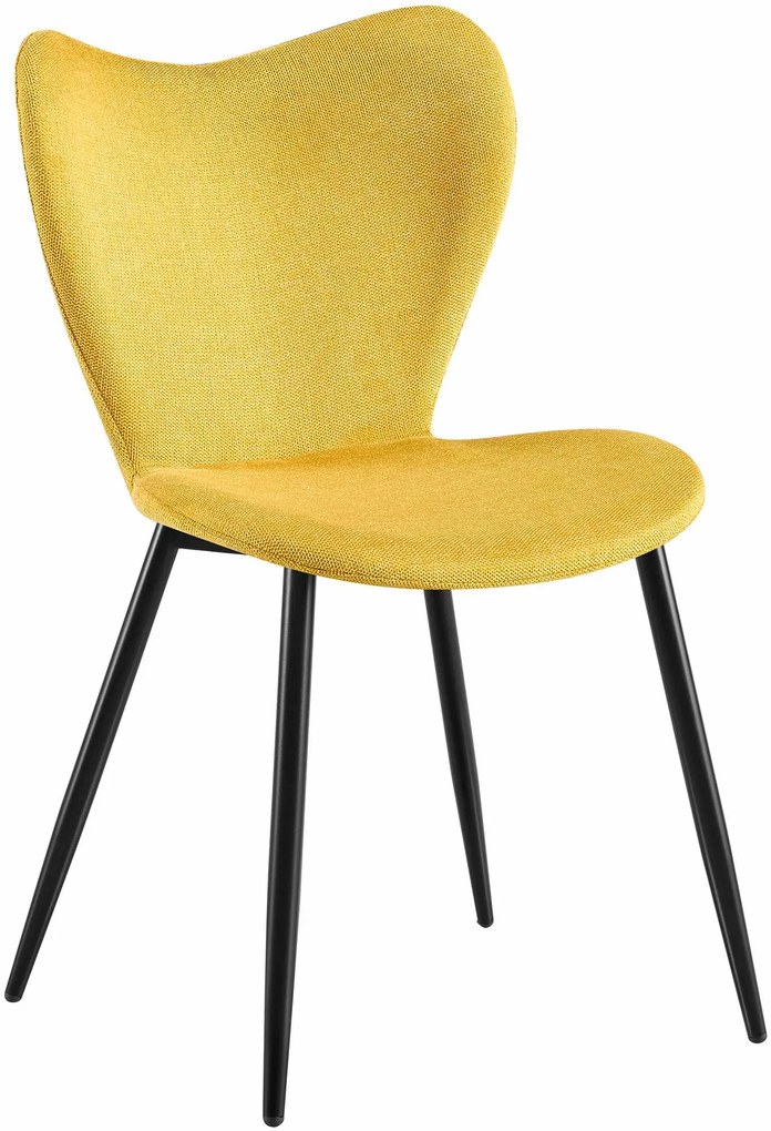 Jedálenská stolička Maika látka - žltá