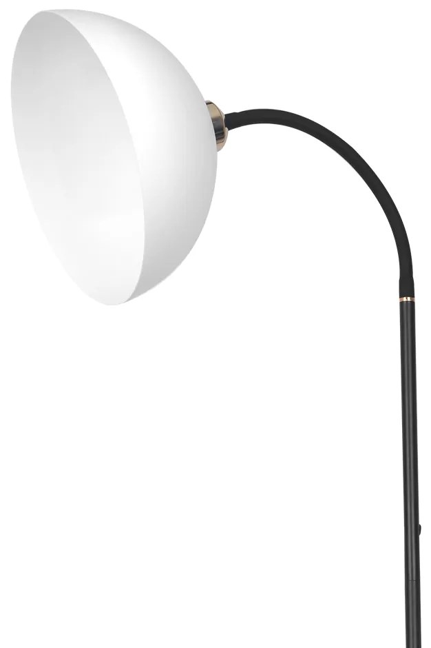 EUlight Stojacia lampa Zack, 1x biele PVC tienidlo, b