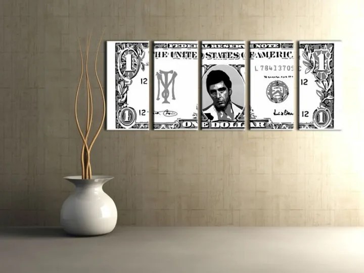 Ručne maľovaný POP Art obraz AL PACINO 5 dielny  al3