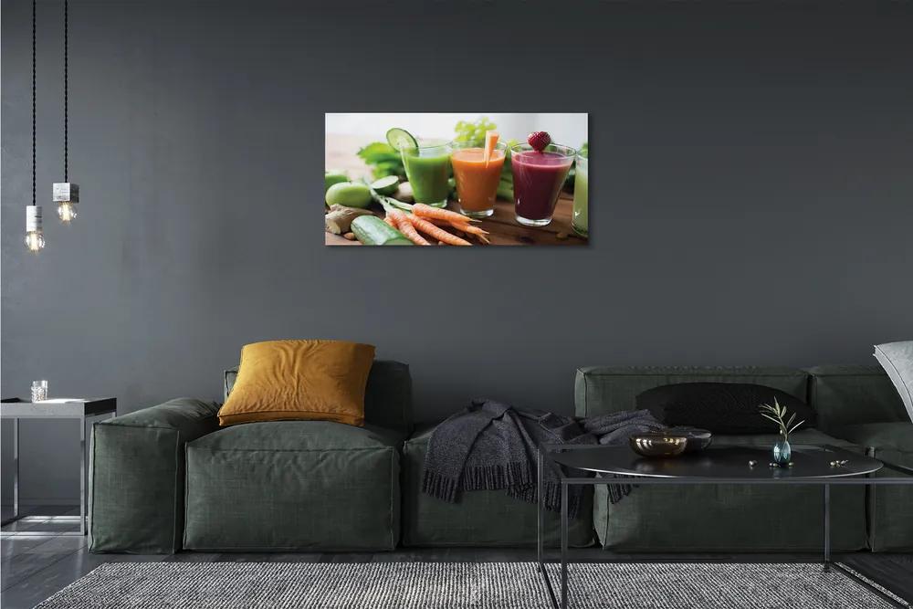 Obraz canvas zeleninové kokteily 120x60 cm
